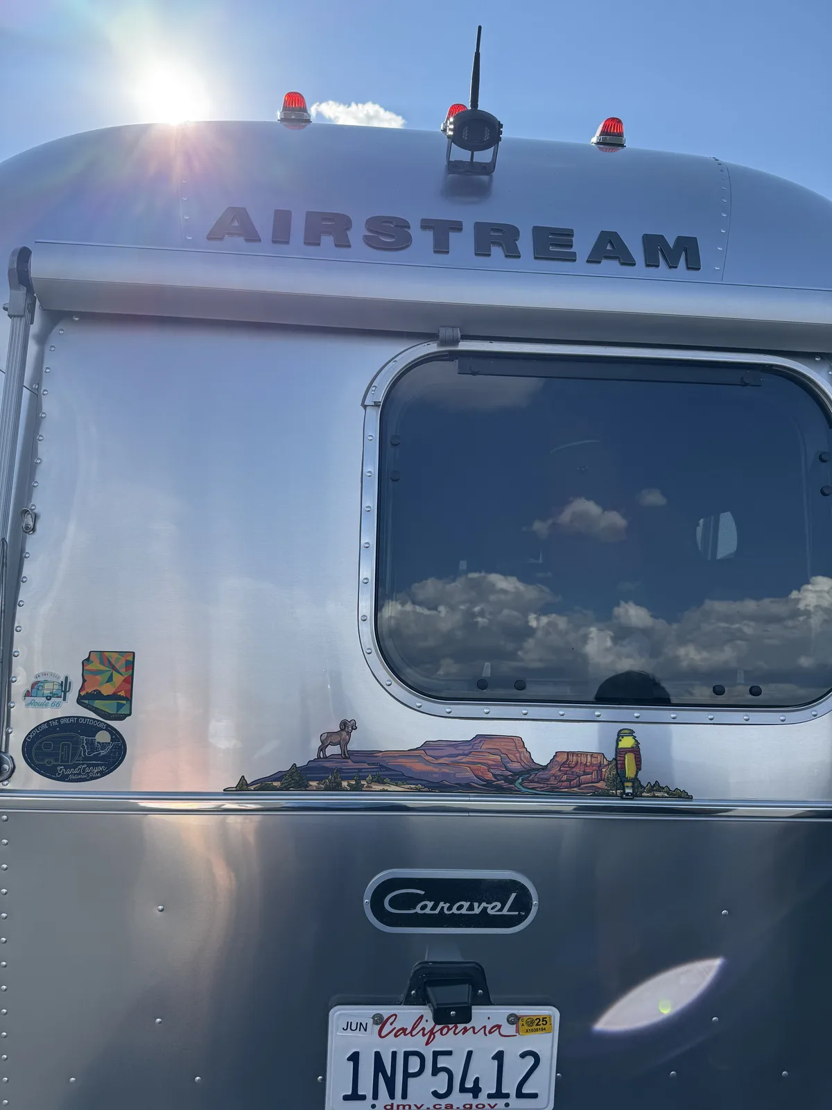 Wattreach, 20′ Airstream Caravel at Kingman, AZ, September 2024