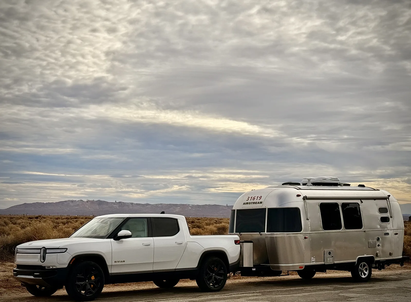 Wattreach, 20′ Airstream Caravel at North Edwards, CA, December 2024