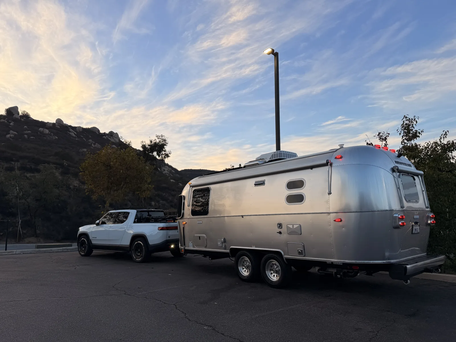 Wattreach, 23′ Airstream International at Crest, CA, November 2025