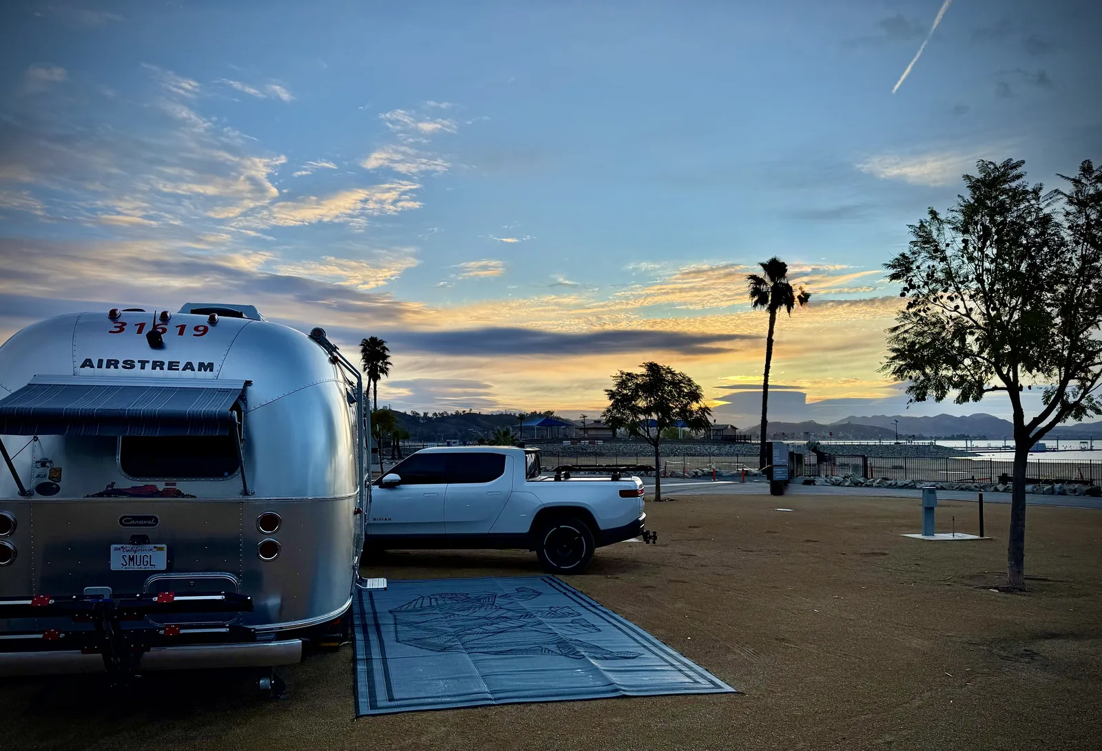 Wattreach, 20′ Airstream Caravel at Lake Elsinore, CA, March 2025