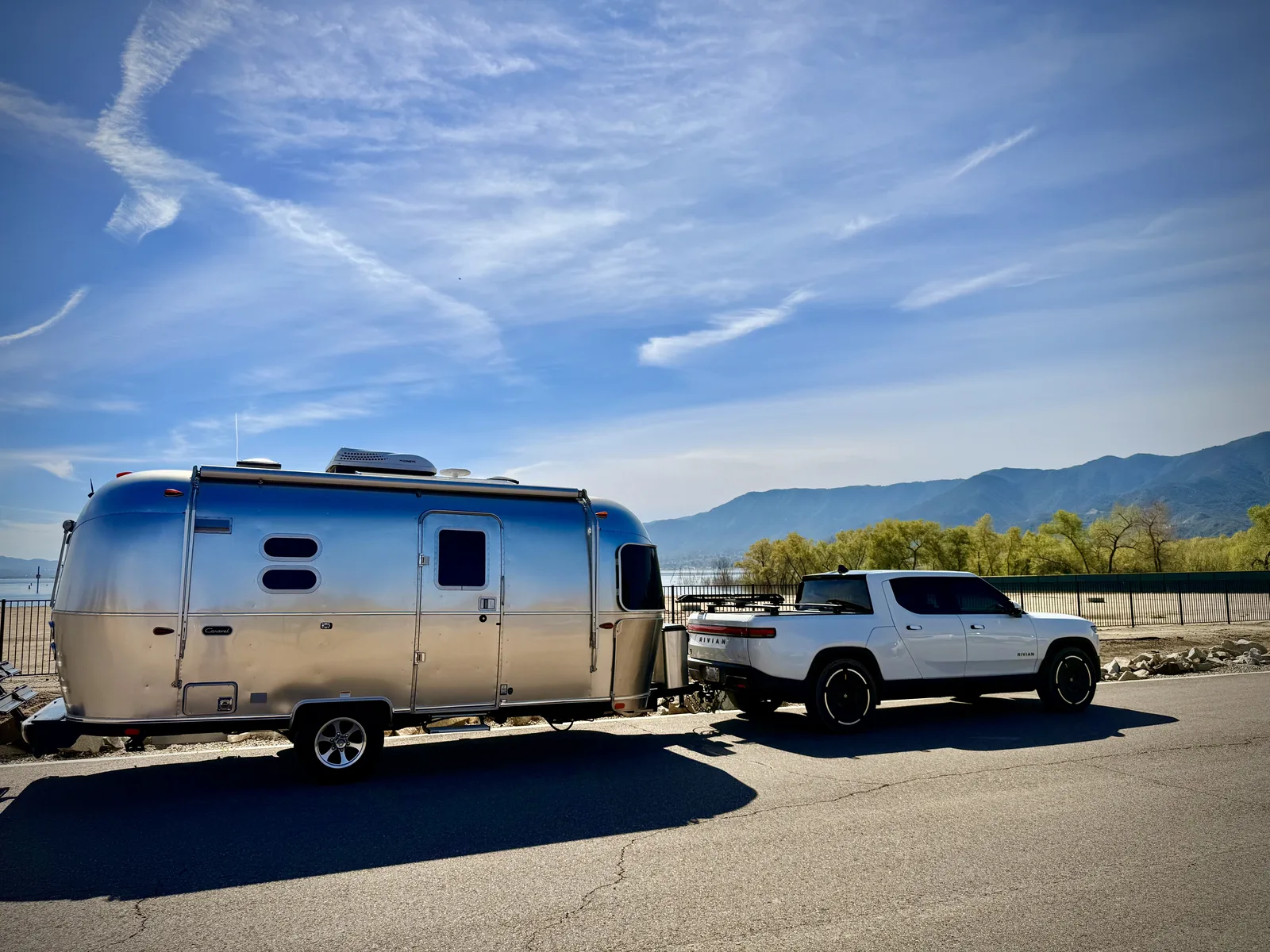 Wattreach, 20′ Airstream Caravel at Lake Elsinore, CA, March 2025